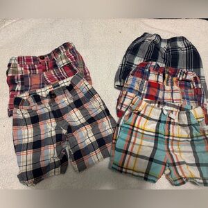 Colorful Plaid Shorts Set for Kids
